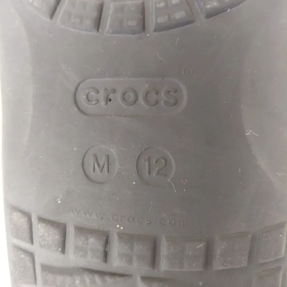 Crocs Classic Slide Sandal Men 12 Black Slip On Comfort Shower Pool Beach Resort